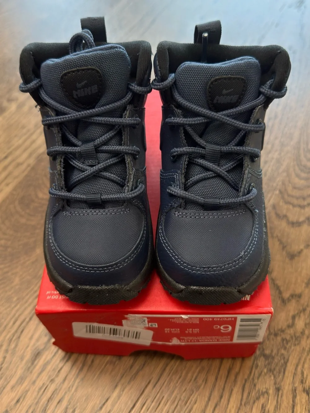Nike Manoa '17 LTR Thunder Blue HF0749-400 Toddler Boots Size 6C NIB
